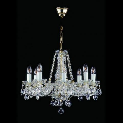 Люстра Art Glass RADKA VIII. FULL CUT R14 WHITE NICKEL