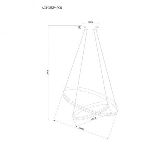 Светильник подвесной Arte Lamp Meridiana A2198SP-2GO