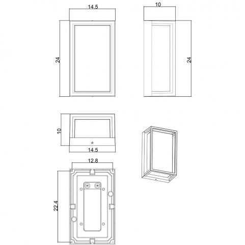 Настенный уличный светильник Arte Lamp Menkar  A1332AL-1BK