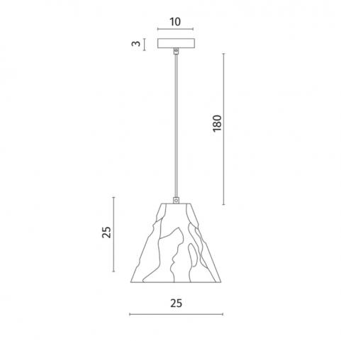 Светильник подвесной Divinare Piramide 5098/26 SP-1