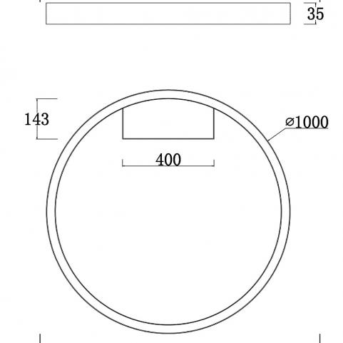 Потолочный светильник Maytoni Rim  MOD058CL-L65BSK