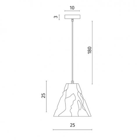 Светильник подвесной Divinare Piramide 5098/06 SP-1