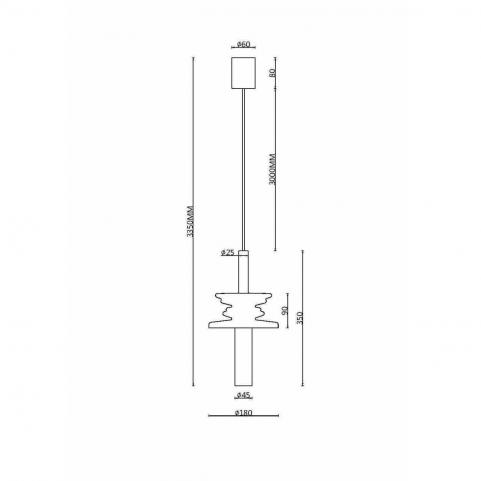 Подвесной светильник Maytoni Sound Wave MOD255PL-01B4