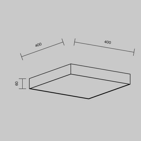 Потолочный светильник Maytoni Technical Ceiling 4000K Zon C032CL-45W4K-SQ-W