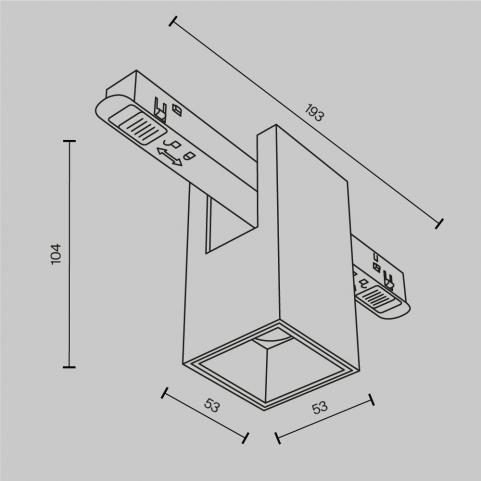 Трековый светильник Maytoni Technical Exility 2700-6000K Dim Smart Alfa TR121-4-7W-DS-B