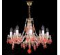 Люстра Art Glass GIZELA IX. VINO ROZALIN nickel
