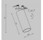 Точечный светильник Maytoni Focus LED 3000K C053CL-L12W3K-W-B