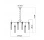 Светильник подвесной Arte Lamp Borgia A4088LM-12AB
